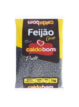 Feijao Preto Caldo Bom 1kg Tp1 Ouro