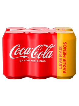 Refrig Coca-Cola 350ml C/6 Mais Por Menos