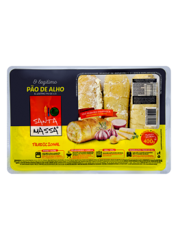 Pao Churrasco Santa Massa 400g Alho
