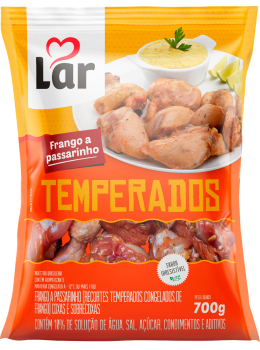 Frango Passarinho Lar 700g Temperado Pct/Cong